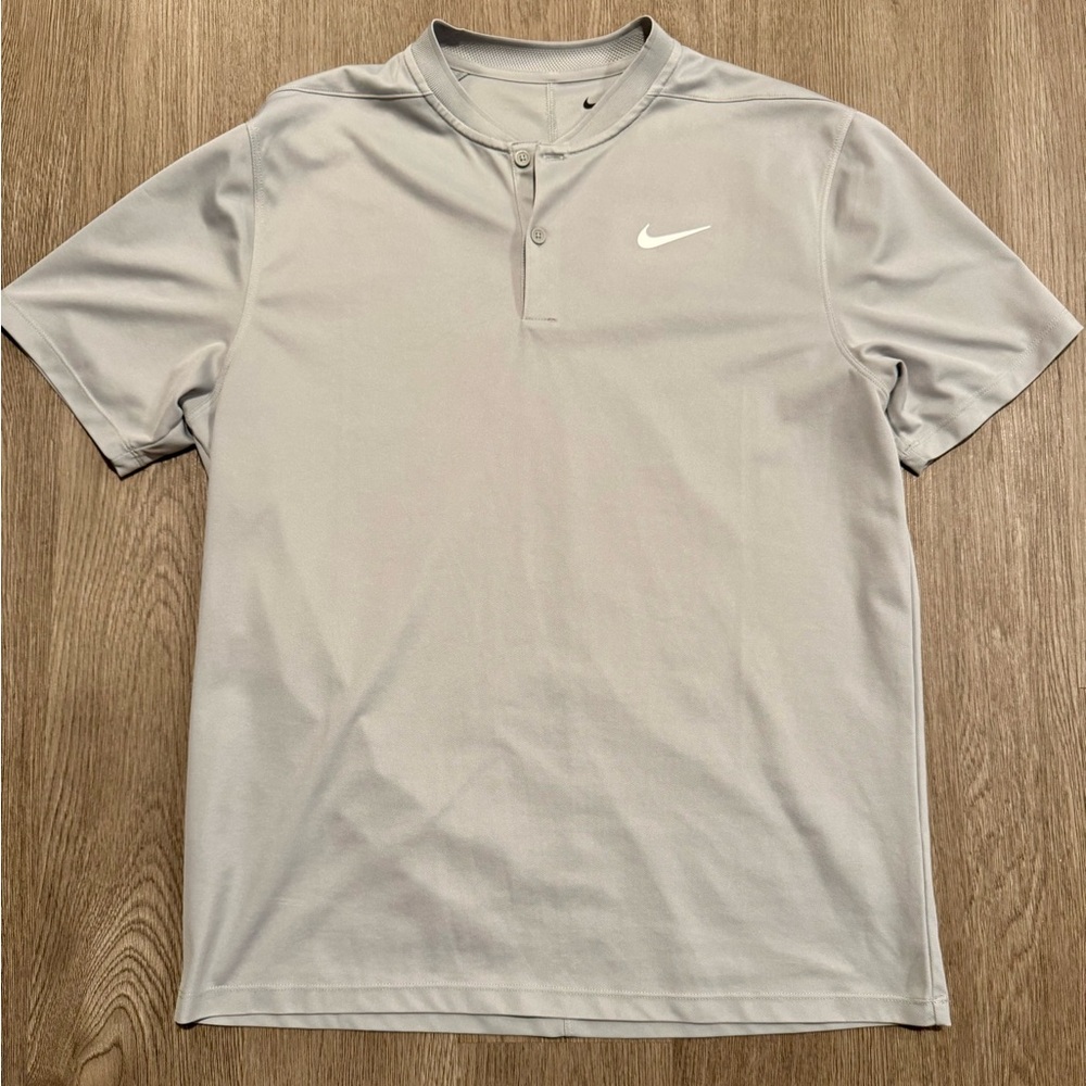 Nike Men's Dri-Fit Victory Blade Golf Polo Light Grey (Medium)